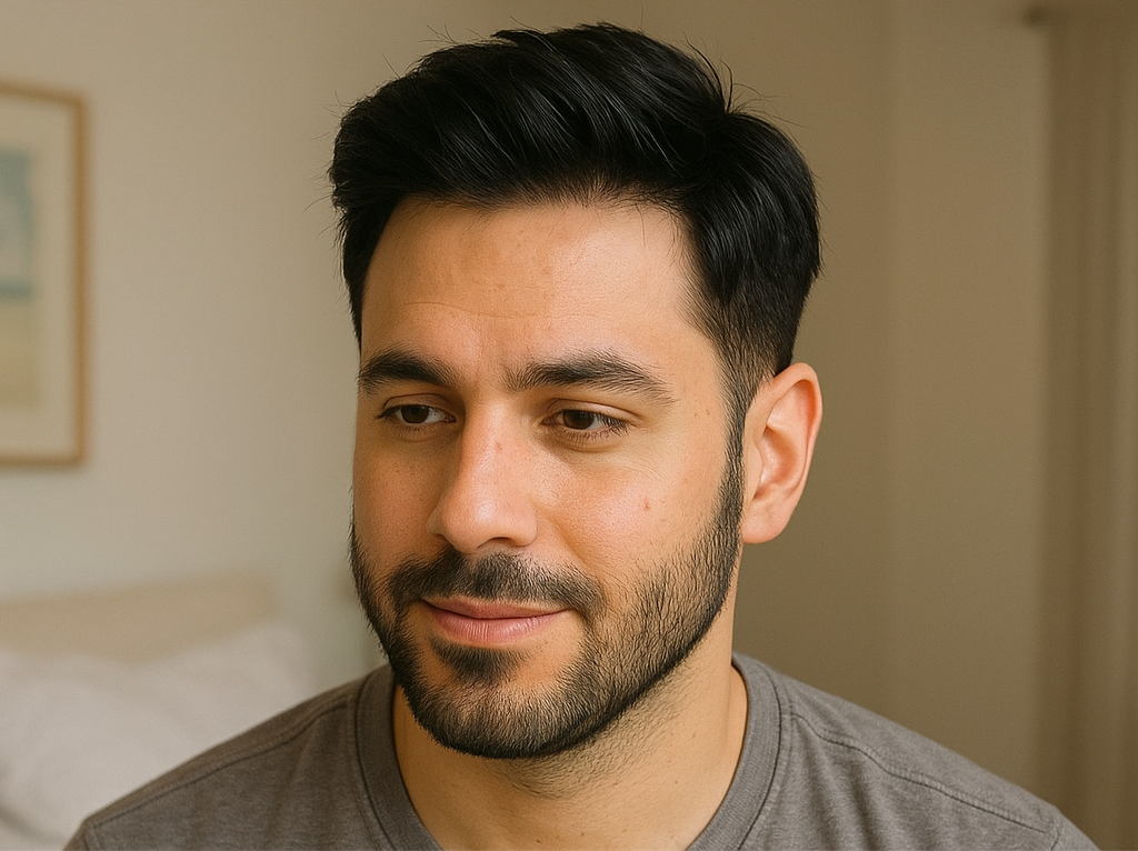 Jet Black Human Hair Mono Base 8"x10"