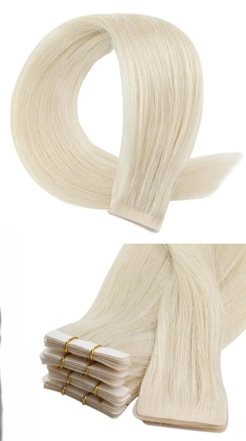 Ice Blonde Tape-in hair extension