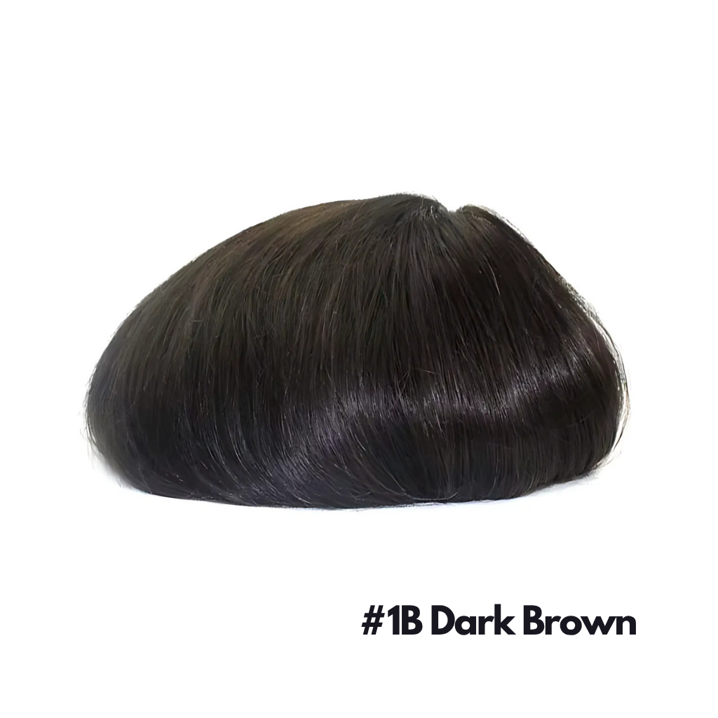 Dark Brown Human Hair Mono Base 8"x10"
