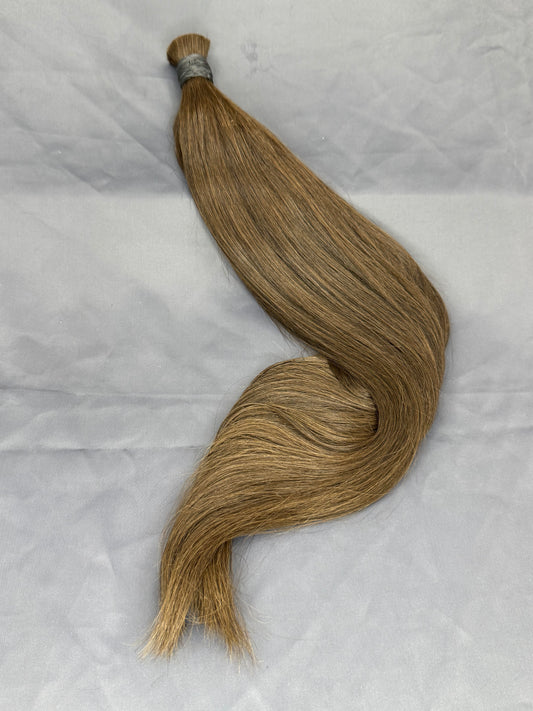 (#2) Dark Brown Bulk hair extension