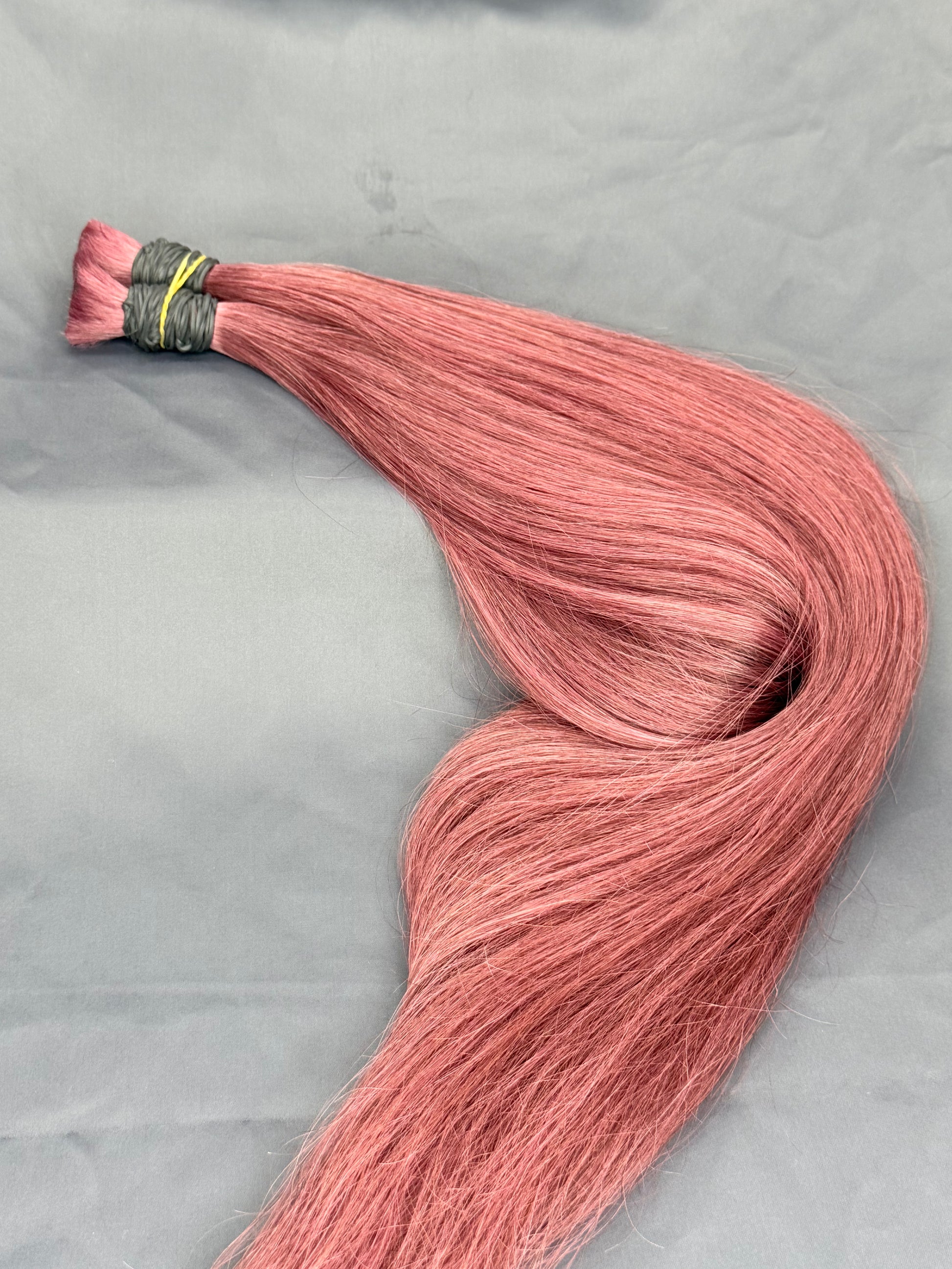 (#33) Vibrant Red Bulk hair extension