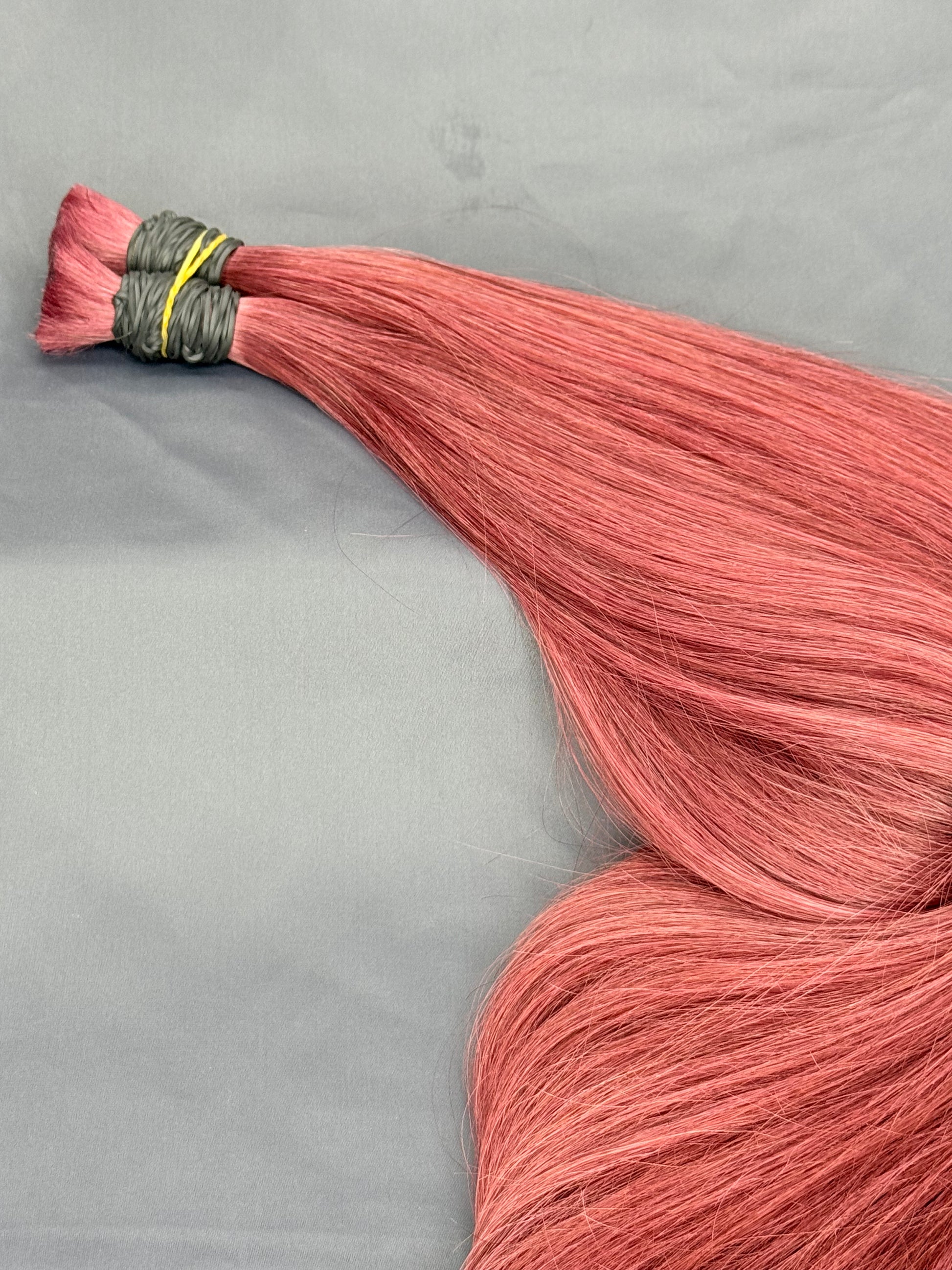(#33) Vibrant Red Bulk hair extension