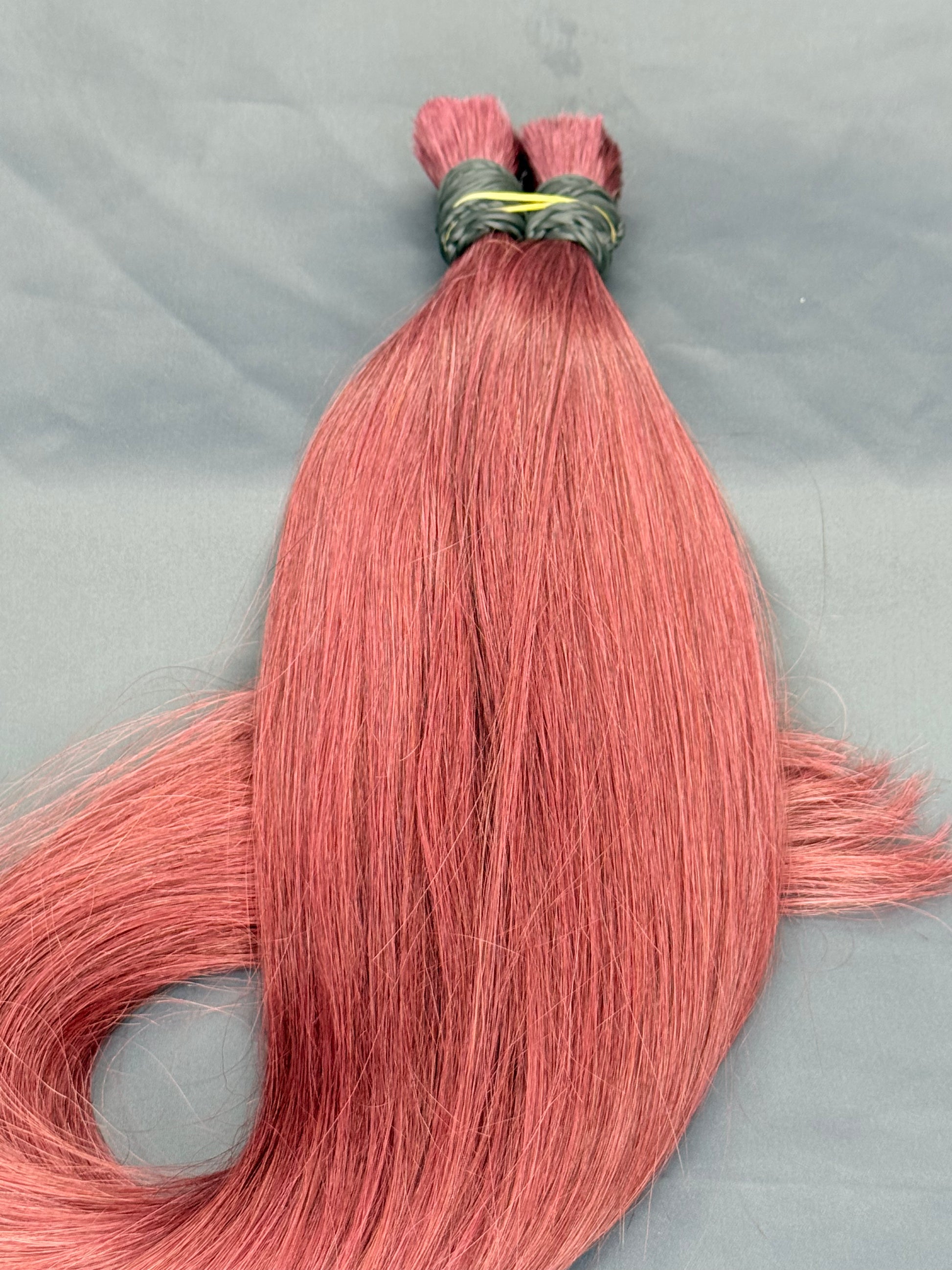 (#33) Vibrant Red Bulk hair extension