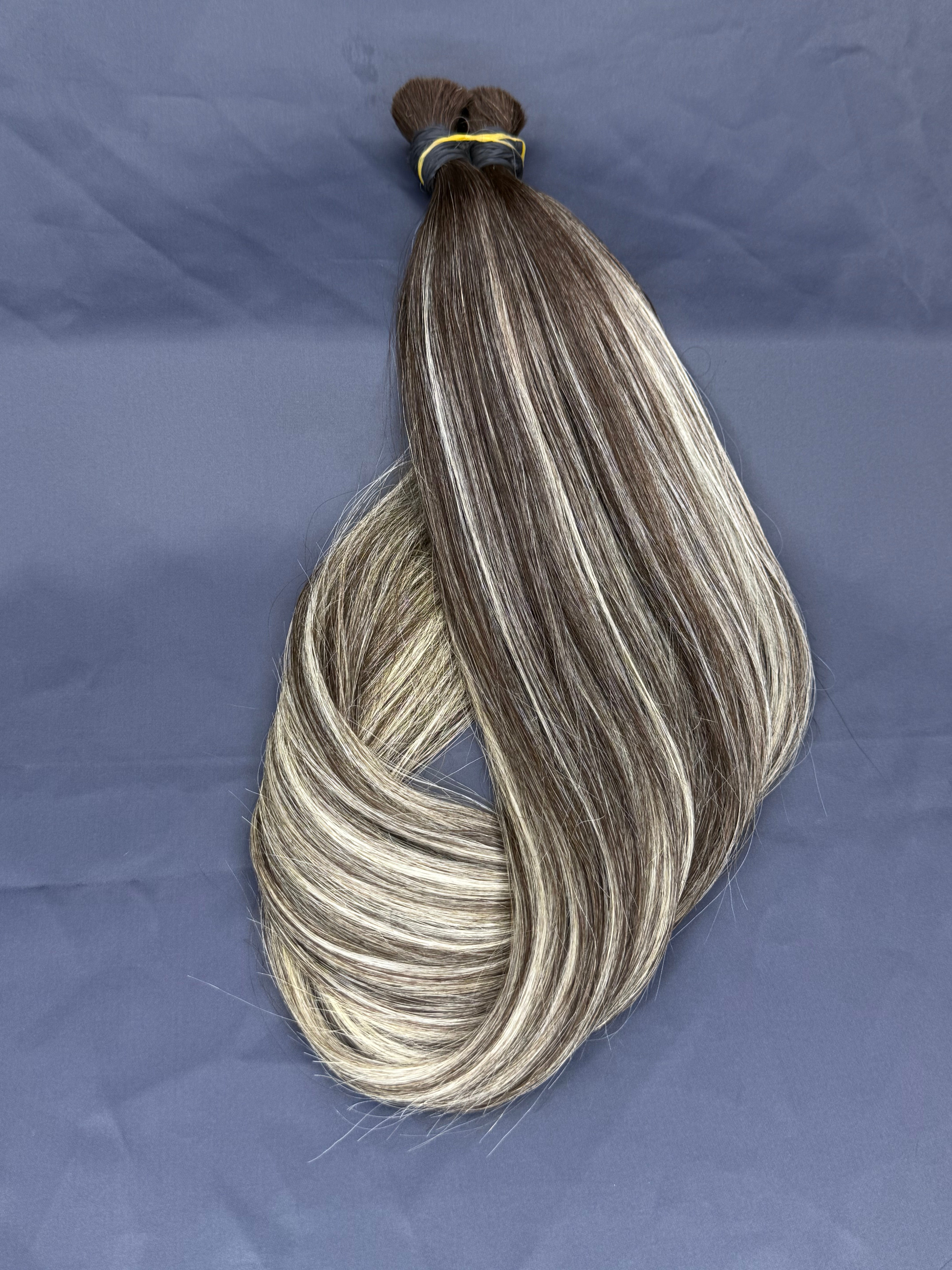 (#17/18) Cool Brown/Dirty Blonde Balayage | Weft hair extension