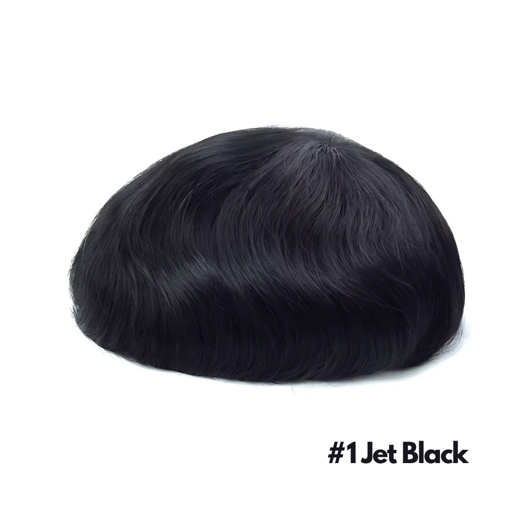 Jet Black Human Hair Mono Base 8"x10"