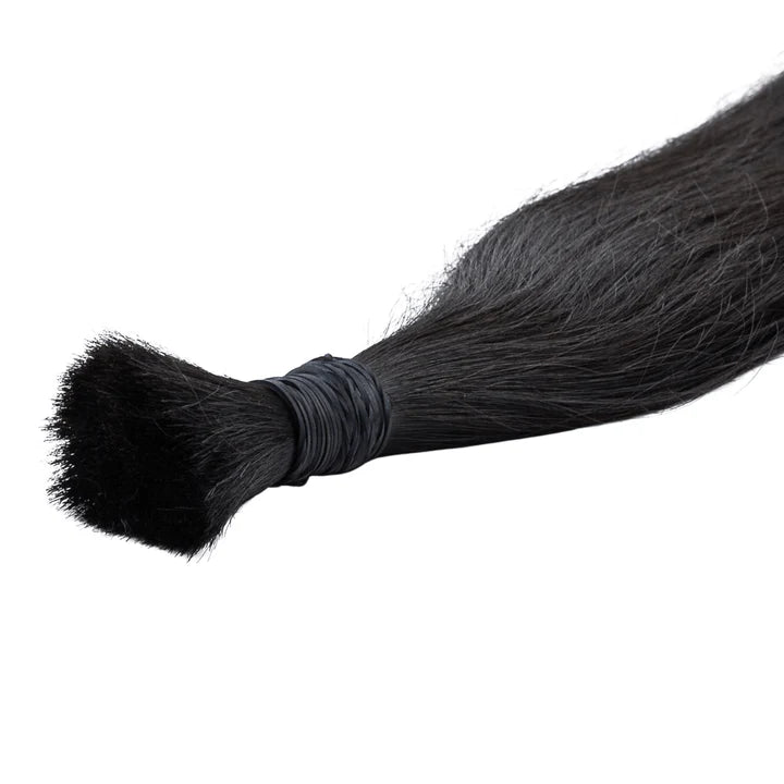 (#1) Jet Black | Bulk hair extension